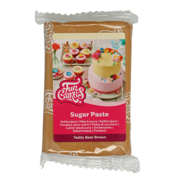 Rollfondant - Teddy Baer Braun - 250 g - von FunCakes
